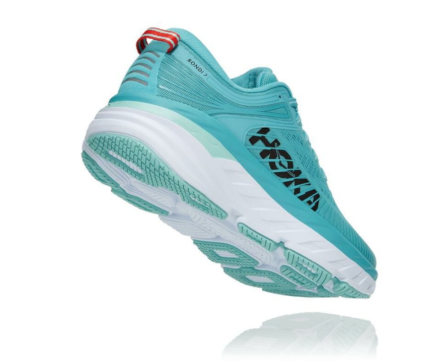 Running Shoes * | Limited Edition Hoka One One Bondi 7 For Women Aquarelle / Eggshell Blue