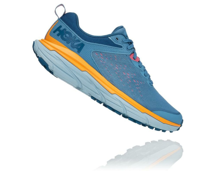 Running Shoes * | Sale Hoka One One Challenger Atr 6 For Men Provincial Blue / Saffron