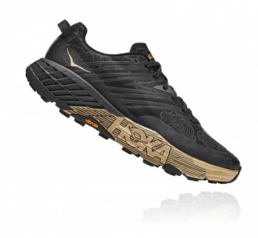 Running Shoes * | Hoka Shop All Gender Speedgoat 4 Cny Black / Gold