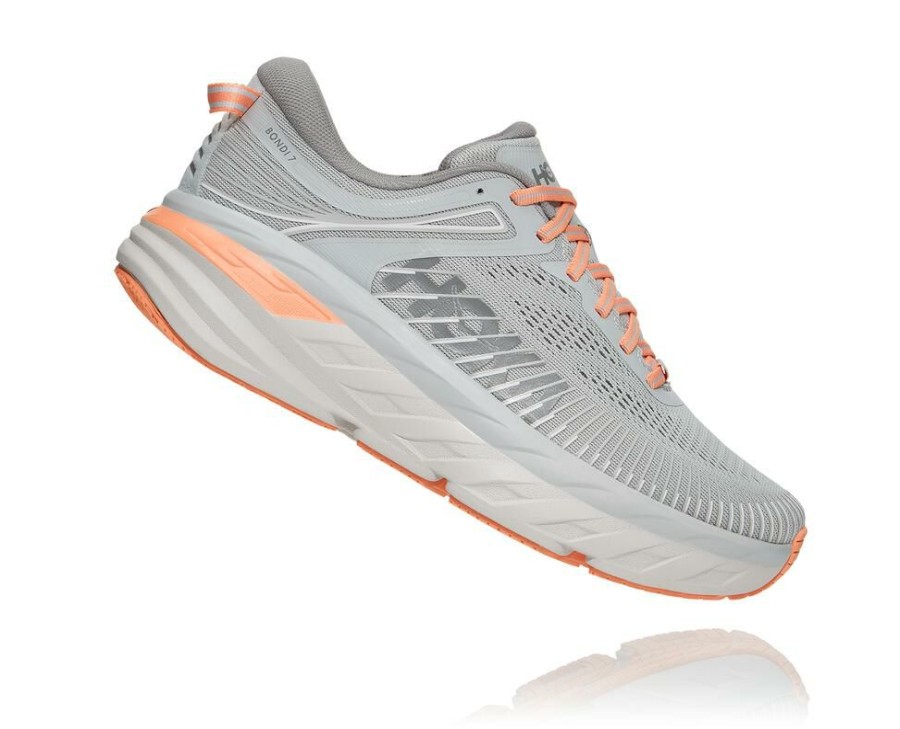 Running Shoes * | Sale Hoka One One Bondi 7 For Men Harbor Mist / Sharkskin