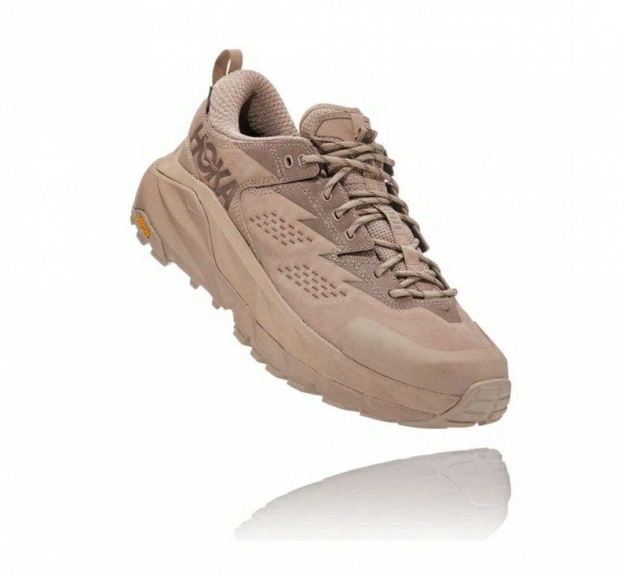 Running Shoes * | Hoka Online All Gender Kaha Low Gore-Tex Simply Taupe / Bungee Cord