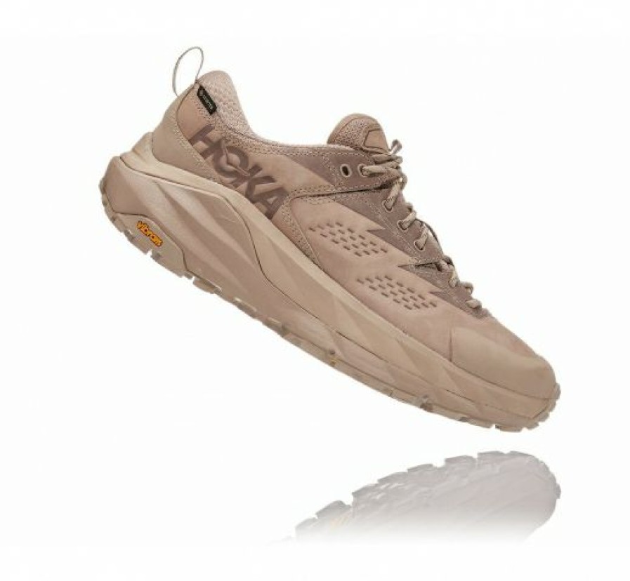 Running Shoes * | Hoka Online All Gender Kaha Low Gore-Tex Simply Taupe / Bungee Cord