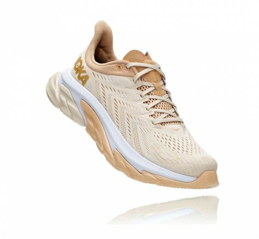 Running Shoes * | Hoka Limited Edition Women'S Clifton Edge Almond Milk / Beige