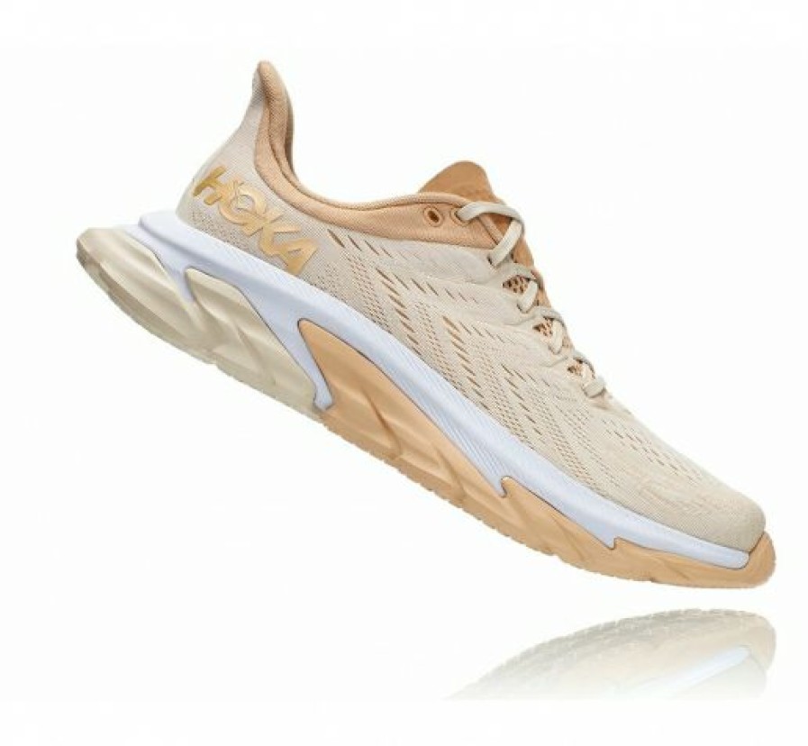 Running Shoes * | Hoka Limited Edition Women'S Clifton Edge Almond Milk / Beige