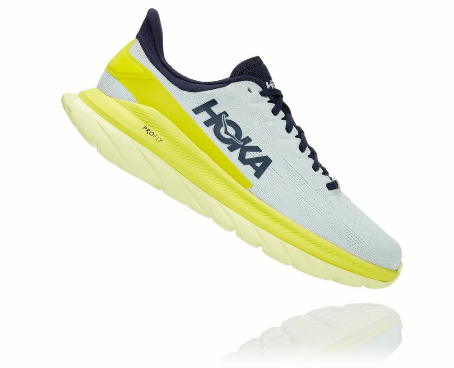 Men'S Shoes * | Shop Hoka Men'S Mach 4 Running Shoes Beige/Yellow My-1254291