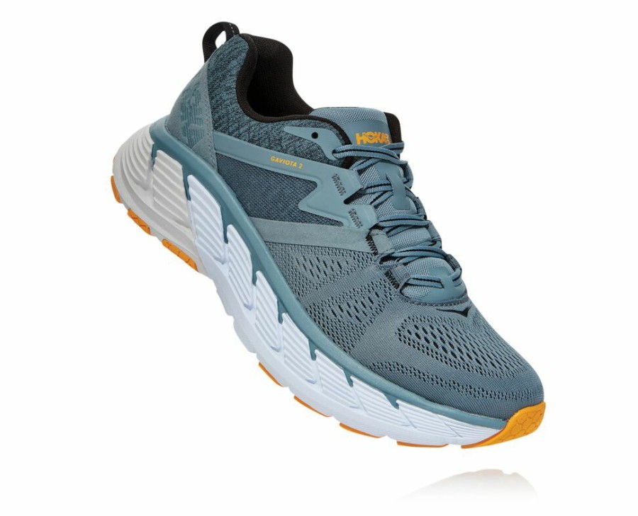 Men'S Shoes * | Limited Edition Hoka Men'S Gaviota 2 Road Running Shoes Grey Blue My-2781096