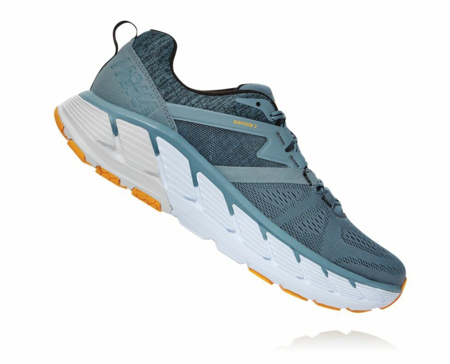 Men'S Shoes * | Limited Edition Hoka Men'S Gaviota 2 Road Running Shoes Grey Blue My-2781096