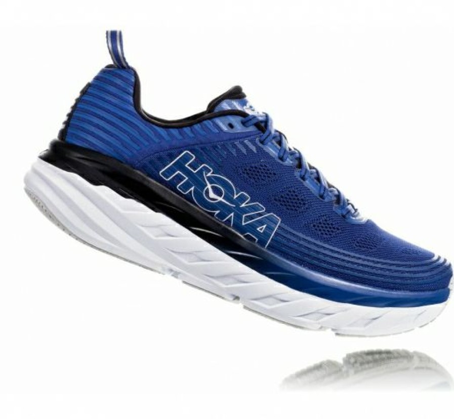 Running Shoes * | Hoka Online Men'S Bondi 6 Galaxy Blue / Anthracite