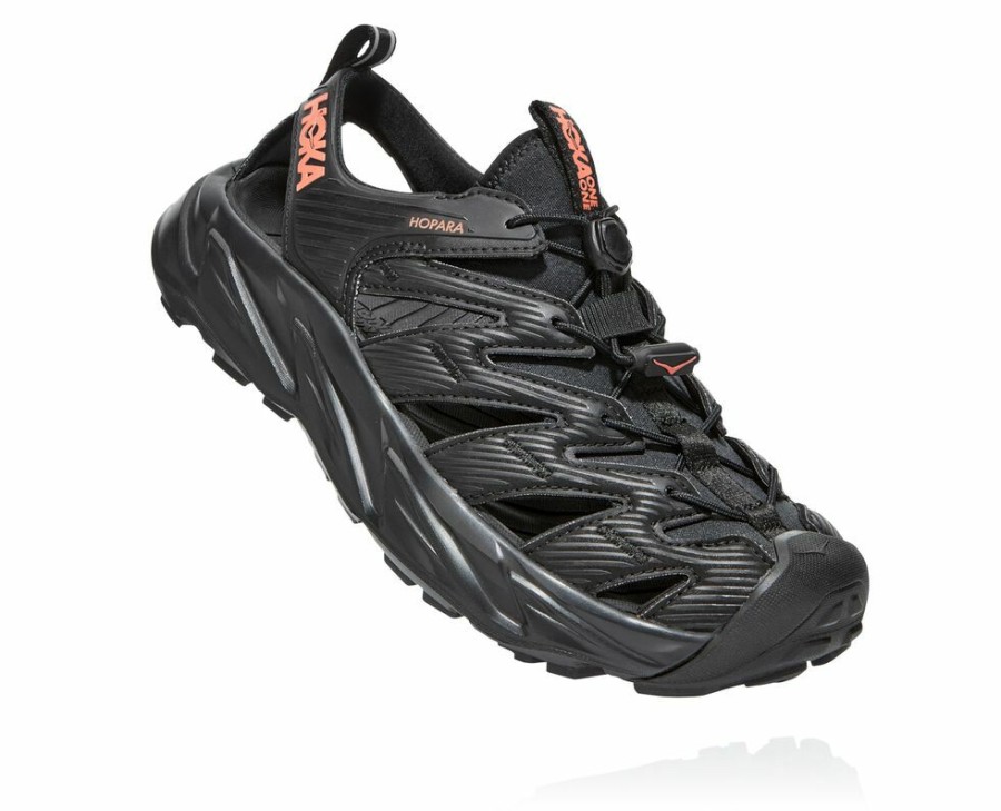 Women'S Shoes * | Online Hoka Women'S Hopara Hiking Shoes Black/Coral My-2508112