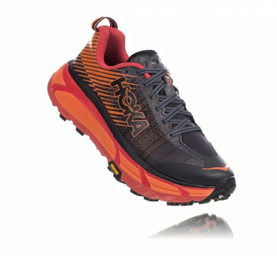 Running Shoes * | Hoka Limited Edition Women'S Evo Mafate 2 Black / Poppy Red