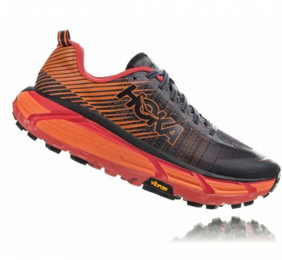 Running Shoes * | Hoka Limited Edition Women'S Evo Mafate 2 Black / Poppy Red