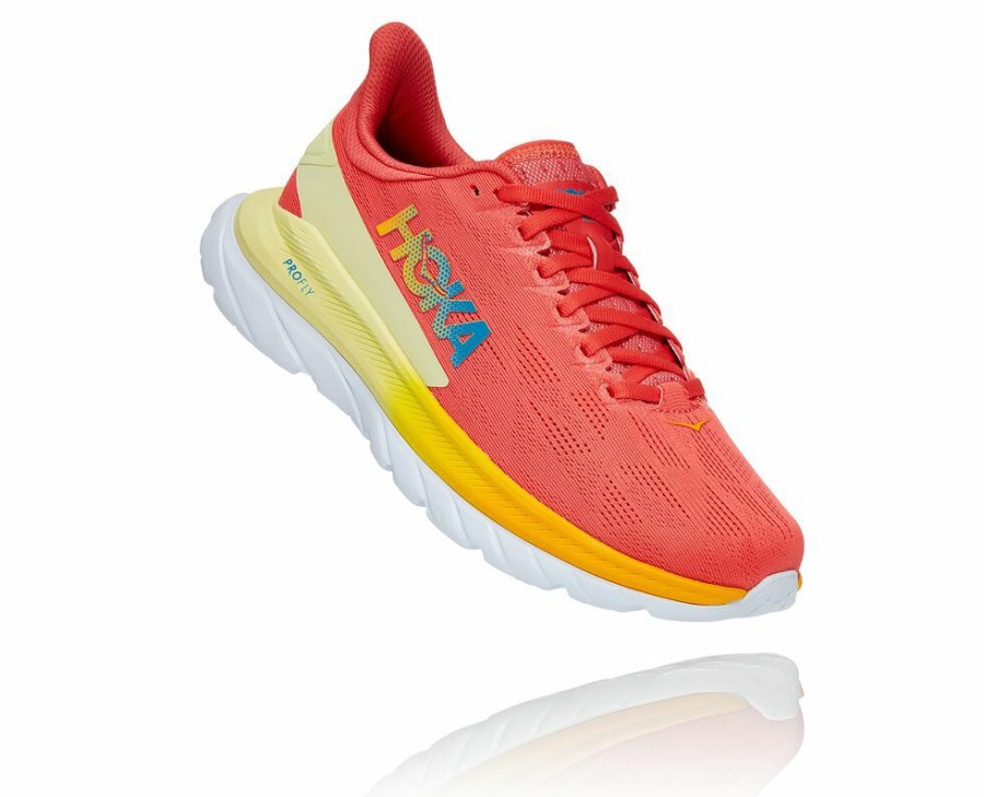 Women'S Shoes * | Sale Hoka Women'S Mach 4 Sneakers Coral My-5411209