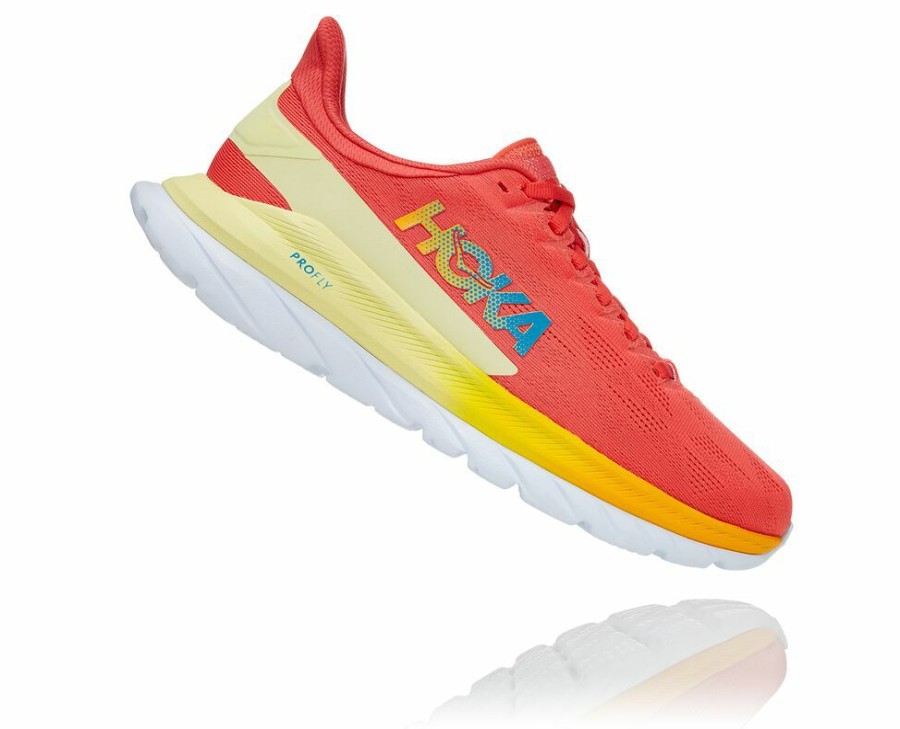 Women'S Shoes * | Sale Hoka Women'S Mach 4 Sneakers Coral My-5411209