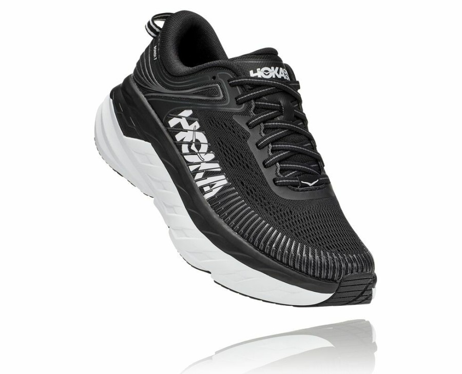 Women'S Shoes * | Shop Hoka Women'S Bondi 7 Wides Black/White My-2120851