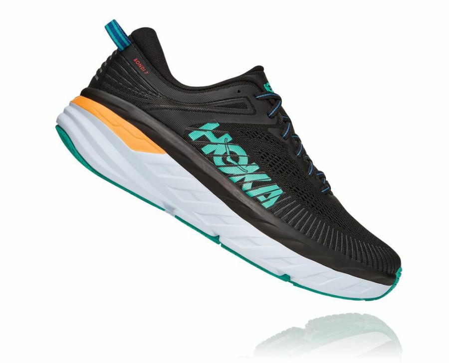 Men'S Shoes * | Online Hoka Men'S Bondi 7 Walking Shoes Black My-7608542