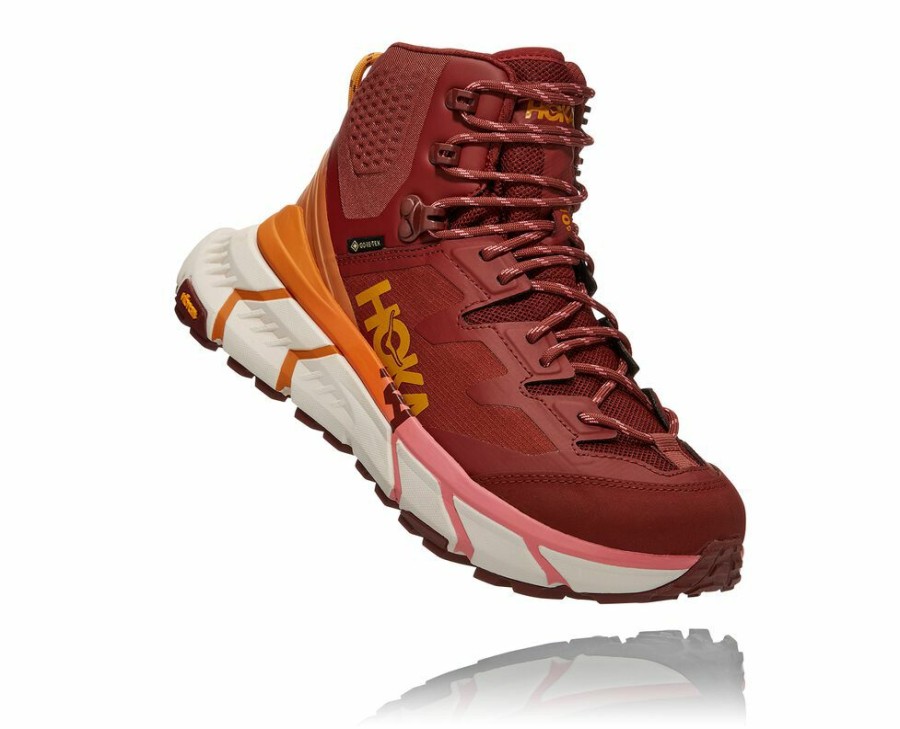 Women'S Shoes * | Shop Hoka Women'S Tennine Hike Gore-Tex Stability Shoes Red My-5451122