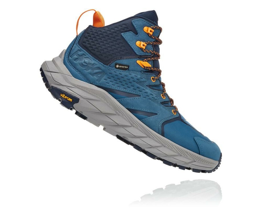 Hiking Shoes * | Shop Hoka One One Anacapa Mid Gore-Tex For Men Real Teal / Outer Space