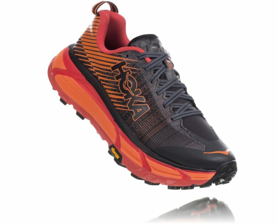 Men'S Shoes * | Online Hoka Men'S Evo Mafate 2 Trail Running Shoes Black/Red My-1234074