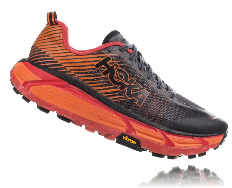 Men'S Shoes * | Online Hoka Men'S Evo Mafate 2 Trail Running Shoes Black/Red My-1234074