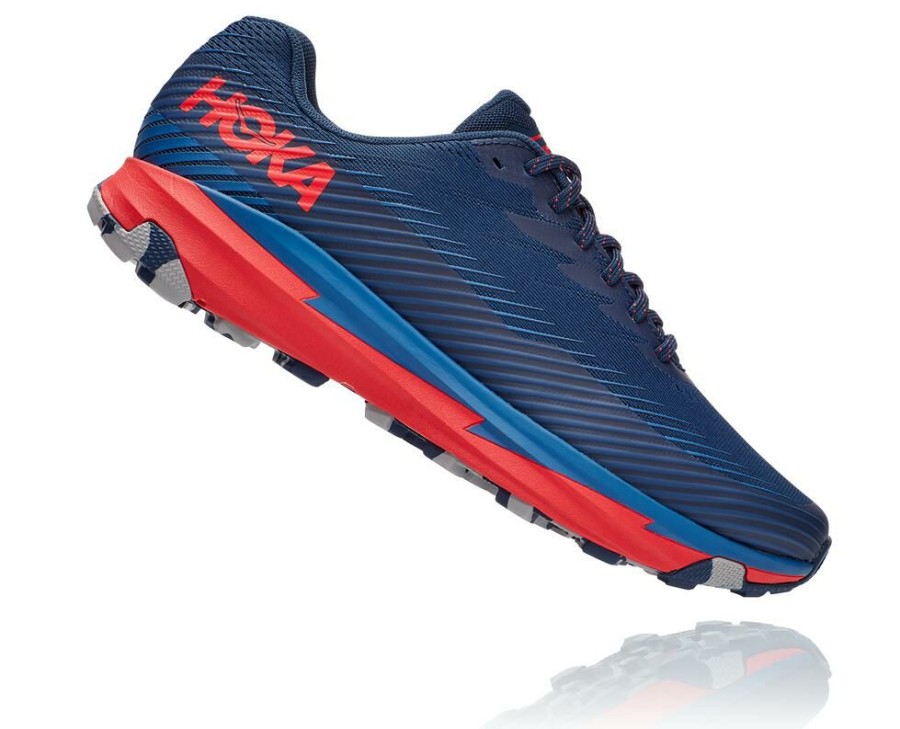 Running Shoes * | Shop Hoka One One Torrent 2 For Men Moonlit Ocean / High Risk Red