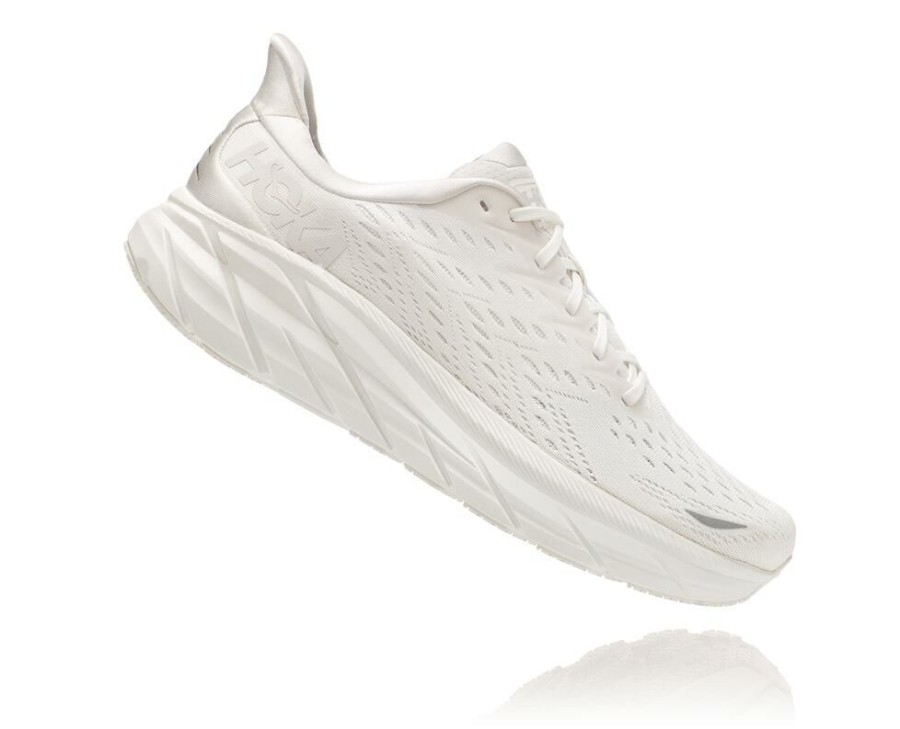 Running Shoes * | Shop Hoka One One Clifton 8 For Men White / White