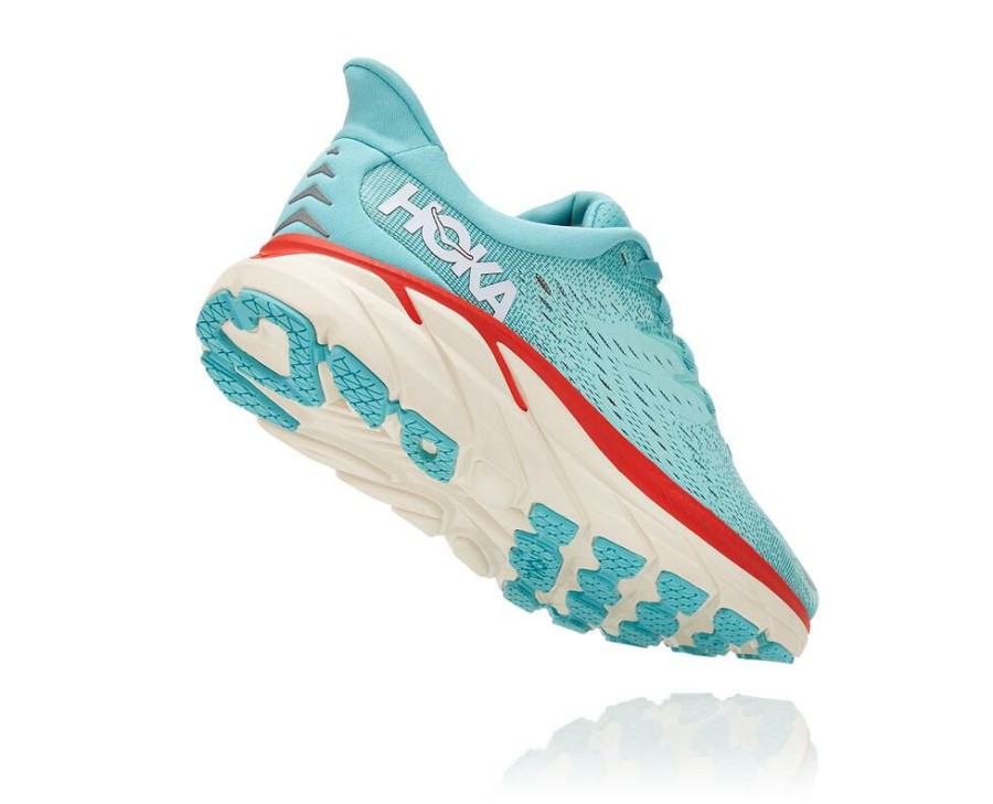 Running Shoes * | Shop Hoka One One Clifton 8 For Women Aquarelle / Eggshell Blue