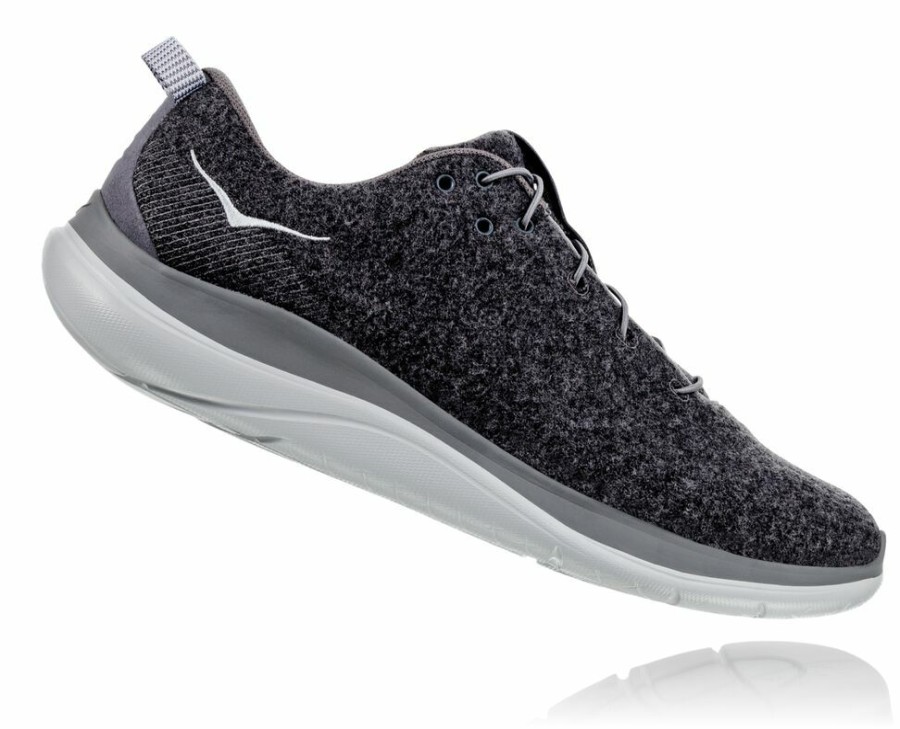 Women'S Shoes * | Online Hoka Women'S Hupana Flow Wool Gym Shoes Dark Grey My-2953870