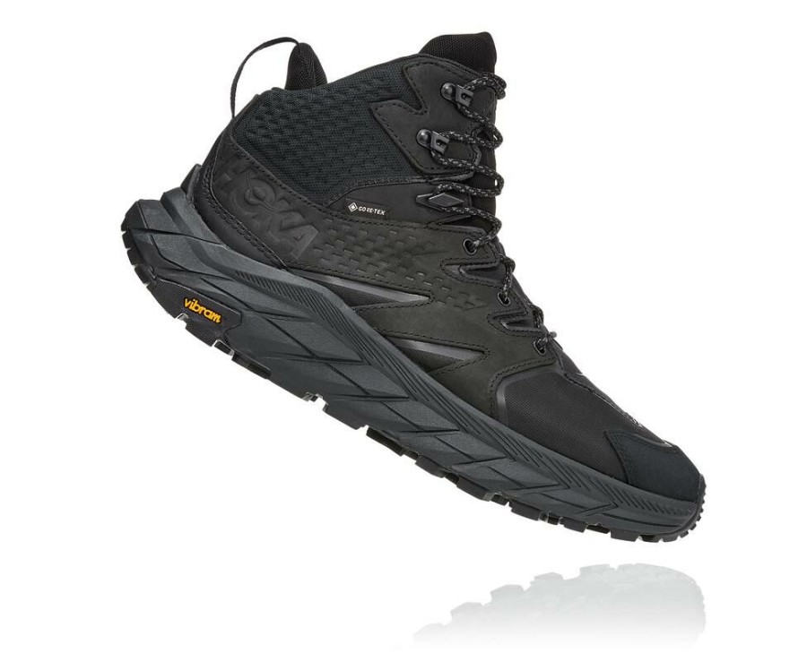 Hiking Shoes * | Sale Hoka One One Anacapa Mid Gore-Tex For Women Black / Black