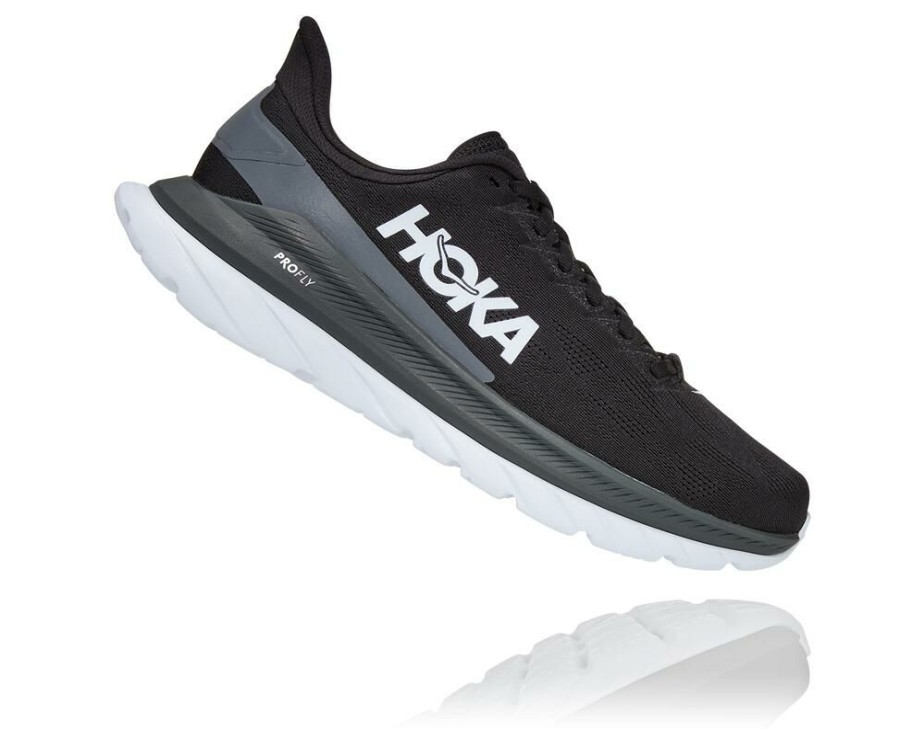 Running Shoes * | Hoka Shop Mach 4 Running Shoe Black / Dark Shadow