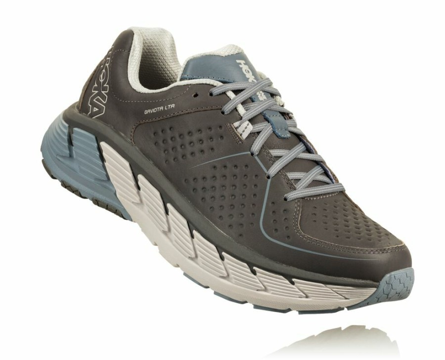 Men'S Shoes * | Online Hoka Men'S Gaviota Leather Walking Shoes Dark Grey My-1289354