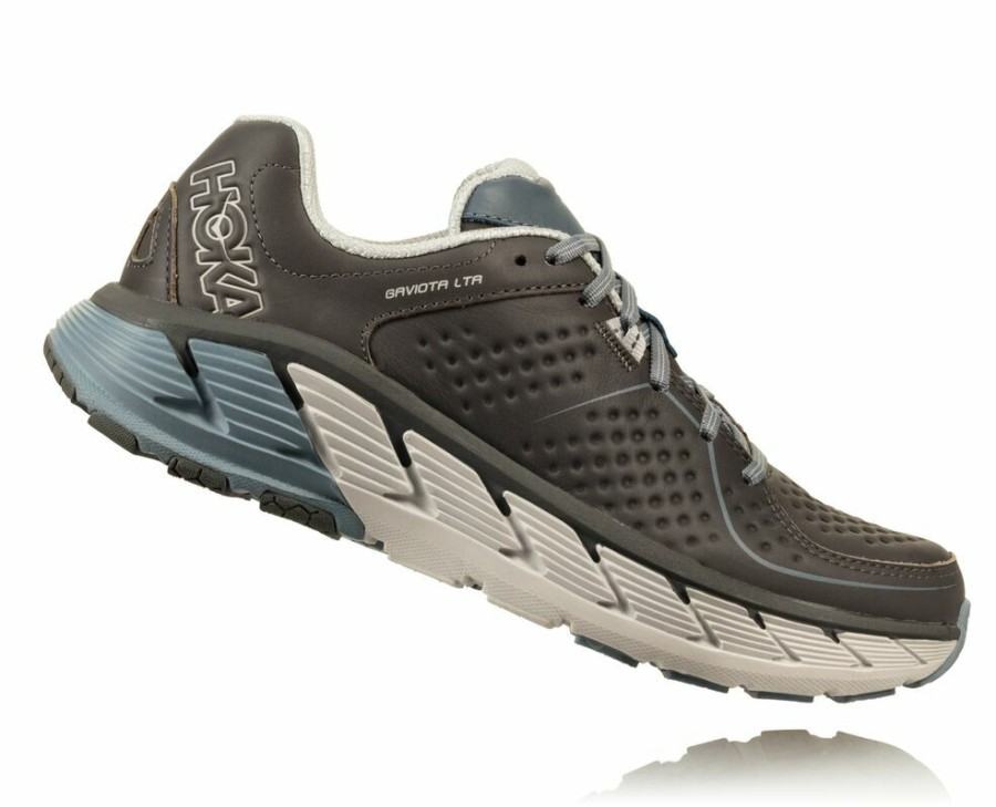 Men'S Shoes * | Online Hoka Men'S Gaviota Leather Walking Shoes Dark Grey My-1289354