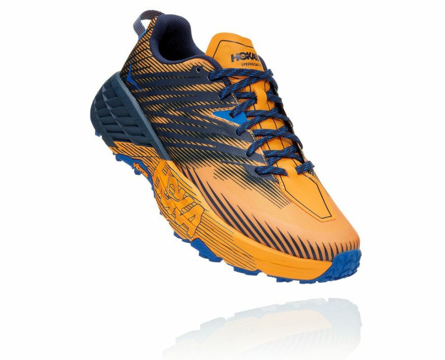 Men'S Shoes * | Sale Hoka Men'S Speedgoat 4 Sneakers Yellow/Black My-5264031