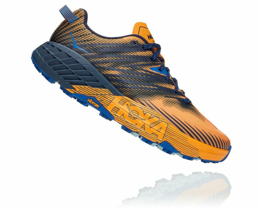 Men'S Shoes * | Sale Hoka Men'S Speedgoat 4 Sneakers Yellow/Black My-5264031