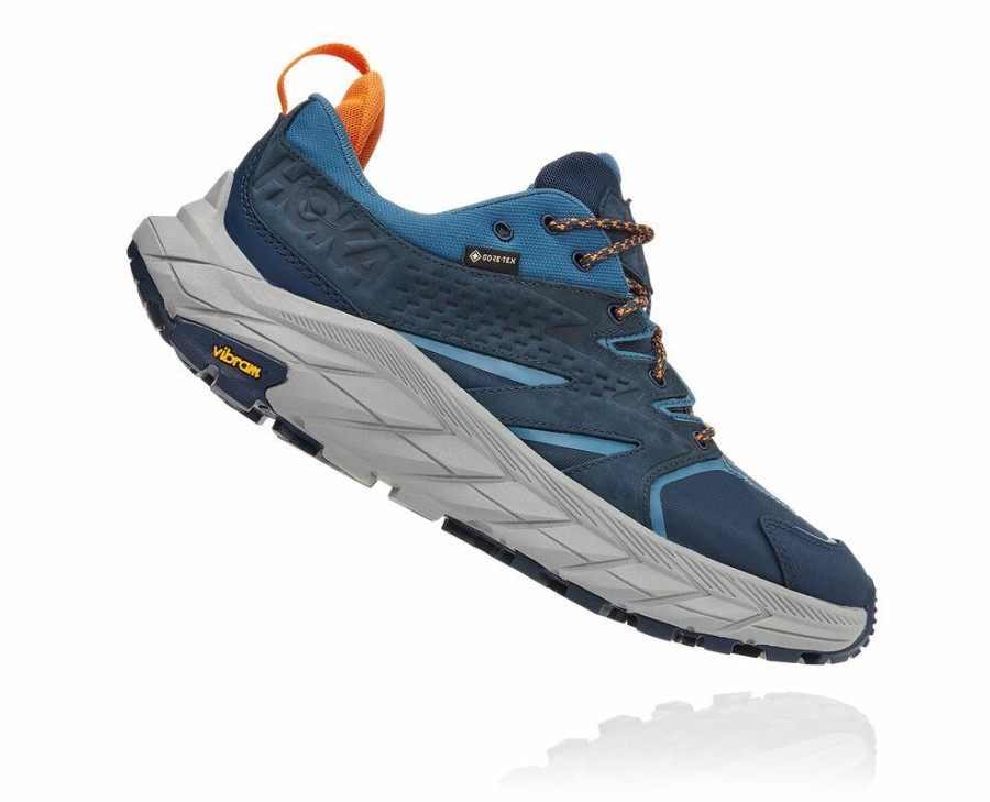 Men'S Shoes * | Limited Edition Hoka Men'S Anacapa Low Gore-Tex Trail Running Shoes Blue My-5403178