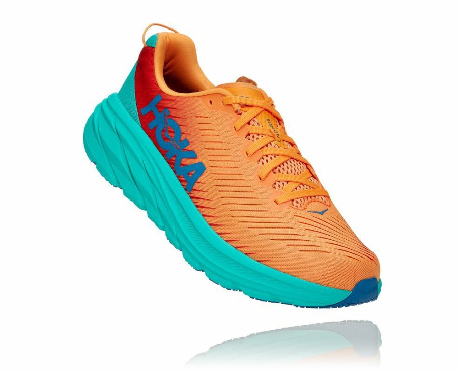 Men'S Shoes * | Shop Hoka Men'S Rincon 3 Walking Shoes Orange/Green My-5733589