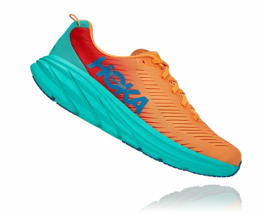 Men'S Shoes * | Shop Hoka Men'S Rincon 3 Walking Shoes Orange/Green My-5733589