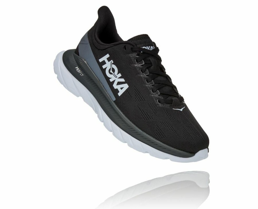 Women'S Shoes * | Shop Hoka Women'S Mach 4 Running Shoes Black/Dark Grey My-4123675