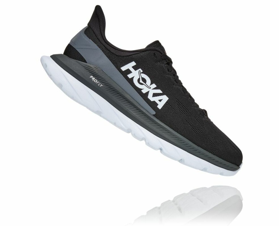 Women'S Shoes * | Shop Hoka Women'S Mach 4 Running Shoes Black/Dark Grey My-4123675