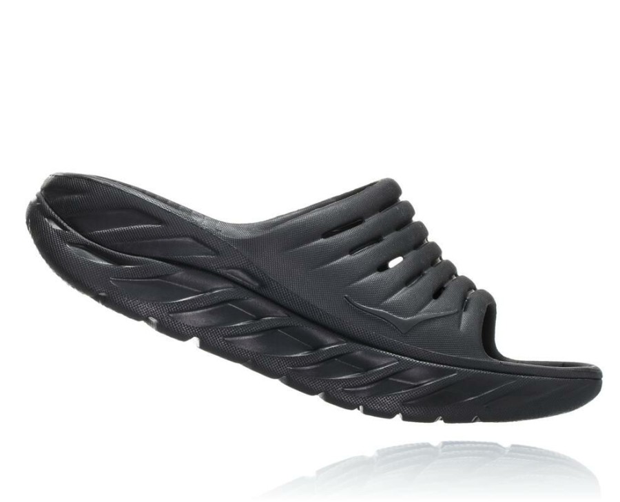 Recovery Shoes * | Hoka Online Women'S Ora Recovery Slide 2 Black / Black