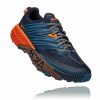 Men'S Shoes * | Limited Edition Hoka Men'S Speedgoat 4 Sneakers Blue/Orange My-9732104