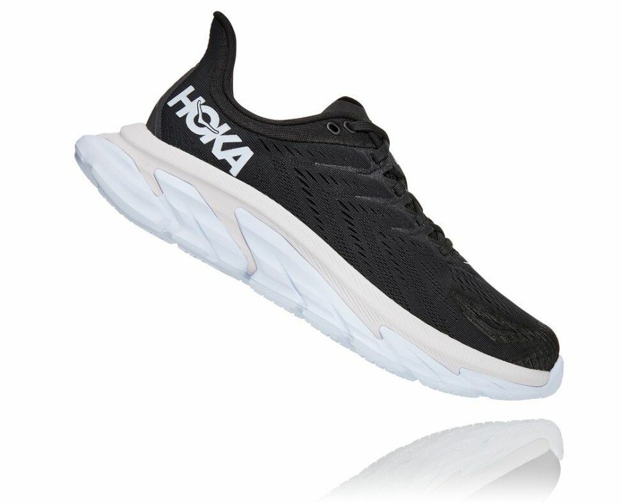 Men'S Shoes * | Online Hoka Men'S Clifton Edge Running Shoes Black/White My-2503781