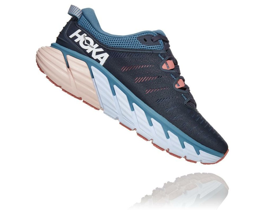 Running Shoes * | Hoka Limited Edition Gaviota 3 Road Running Shoe Ombre Blue / Rosette