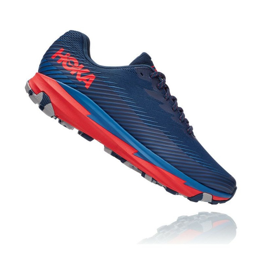 Running Shoes * | Limited Edition Hoka One One Torrent 2 (Moonlit Ocean/High Risk Red) Men'S Trail Shoes