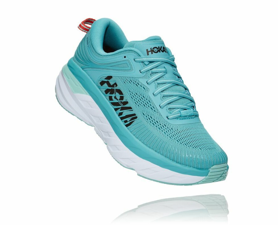 Women'S Shoes * | Shop Hoka Women'S Bondi 7 Running Shoes Light Turquoise My-8434465