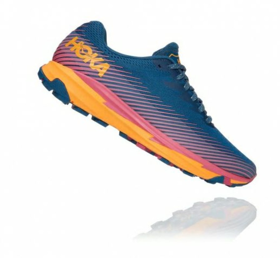 Running Shoes * | Hoka Shop Women'S Torrent 2 Moroccan Blue / Saffron