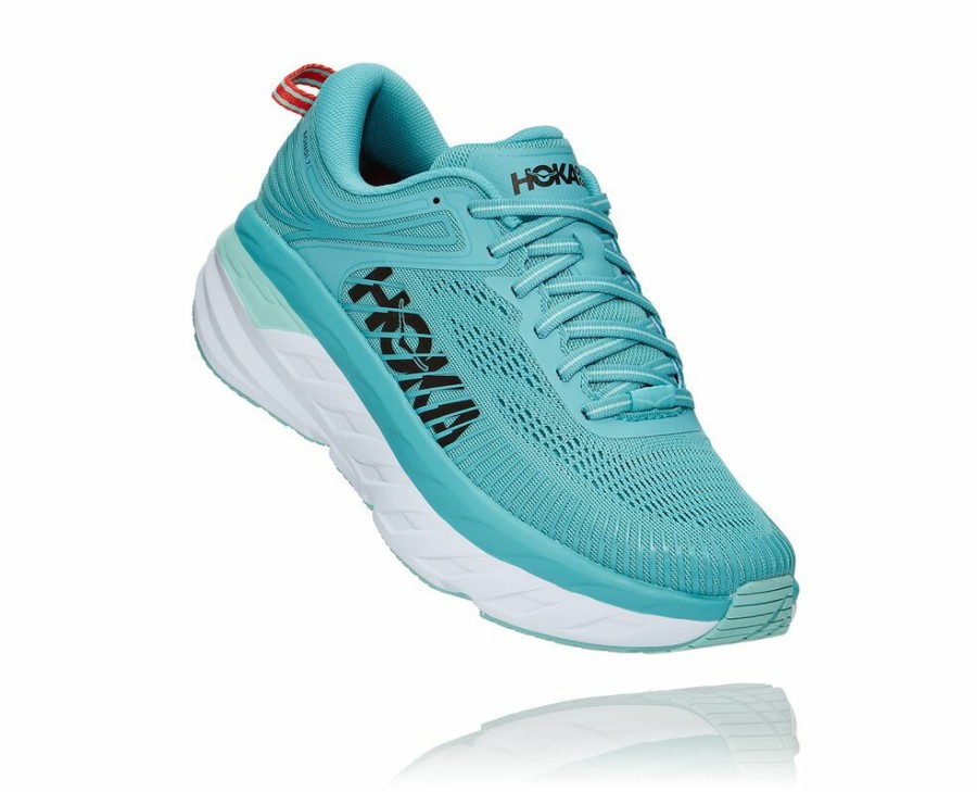 Women'S Shoes * | Online Hoka Women'S Bondi 7 Walking Shoes Light Turquoise My-2670815