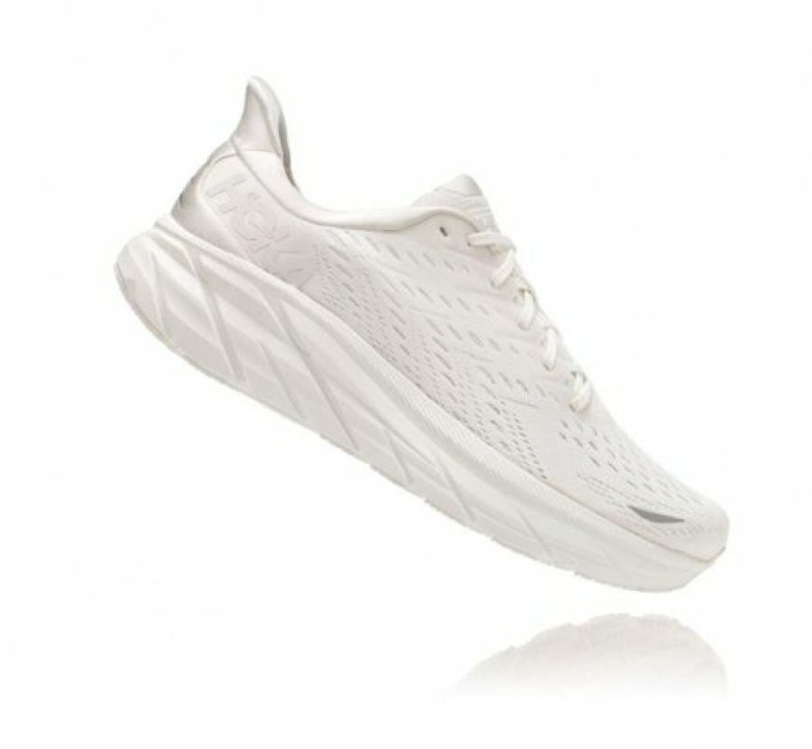 Running Shoes * | Hoka Online Women'S Clifton 8 White / White