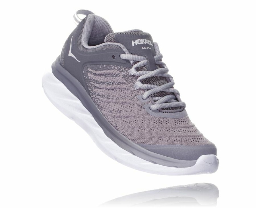 Women'S Shoes * | Sale Hoka Women'S Akasa Walking Shoes Grey Silver My-4810596