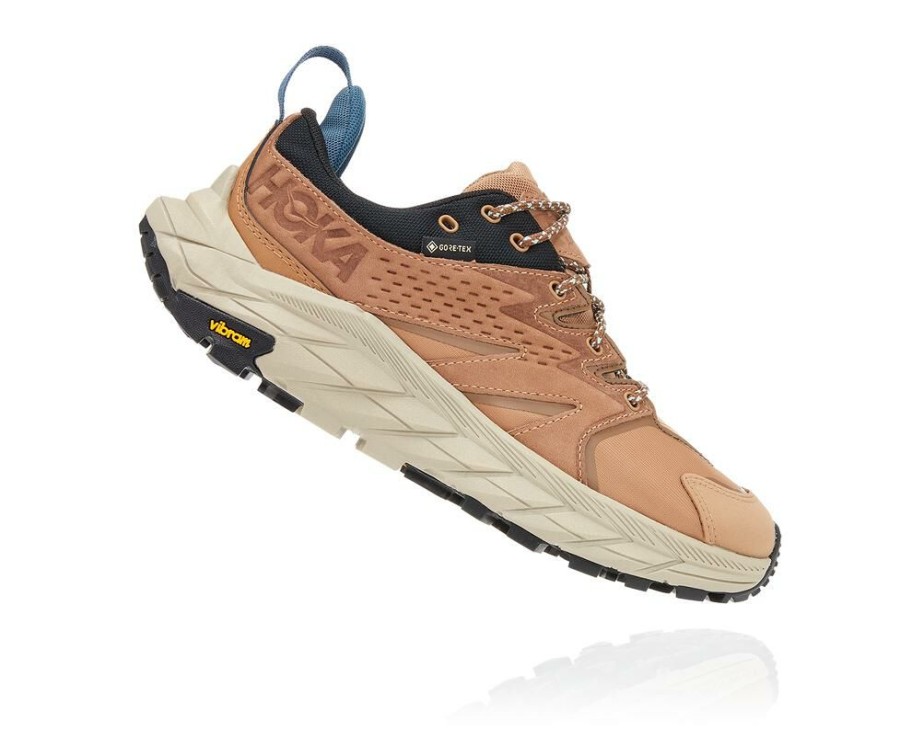 Hiking Shoes * | Sale Hoka One One Anacapa Low Gore-Tex For Women Tiger'S Eye / Black