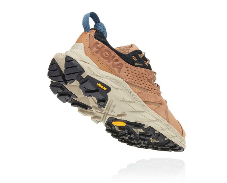 Hiking Shoes * | Sale Hoka One One Anacapa Low Gore-Tex For Women Tiger'S Eye / Black